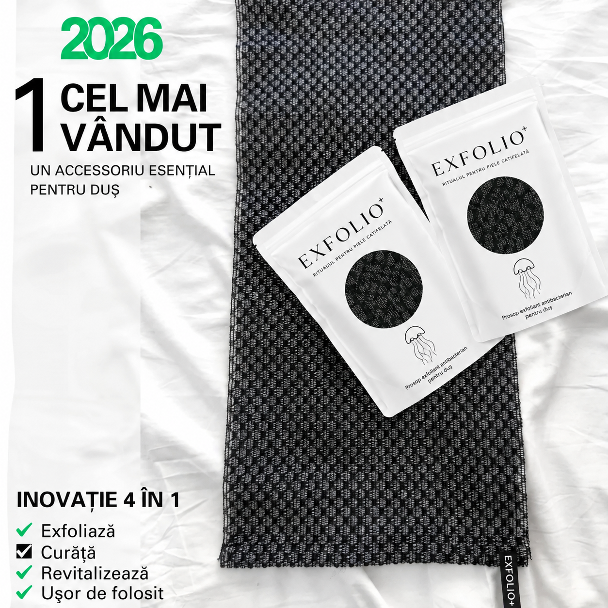 EXFOLIO+  Prosop Exfoliant Antibacterian