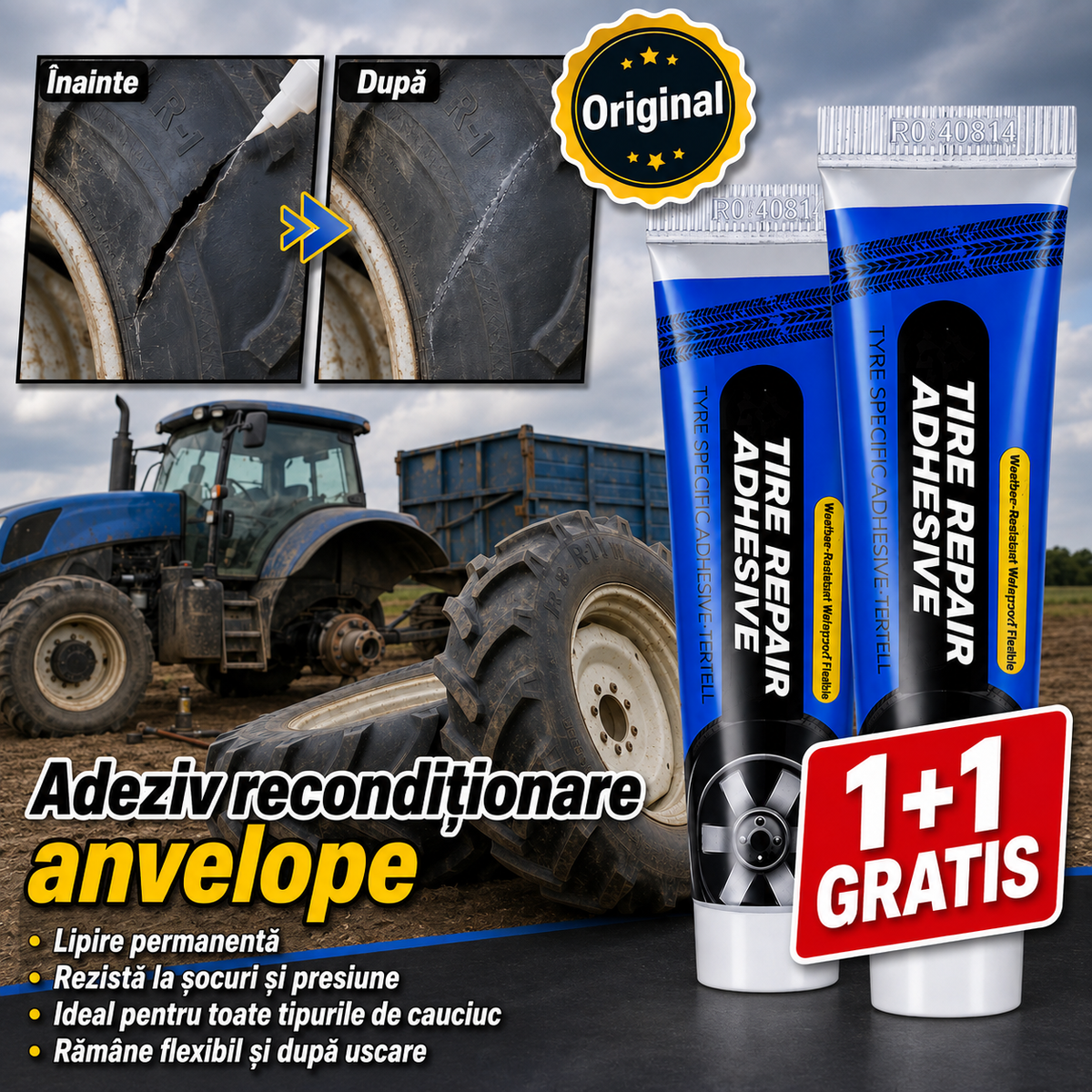 Adeziv pentru repararea anvelopelor