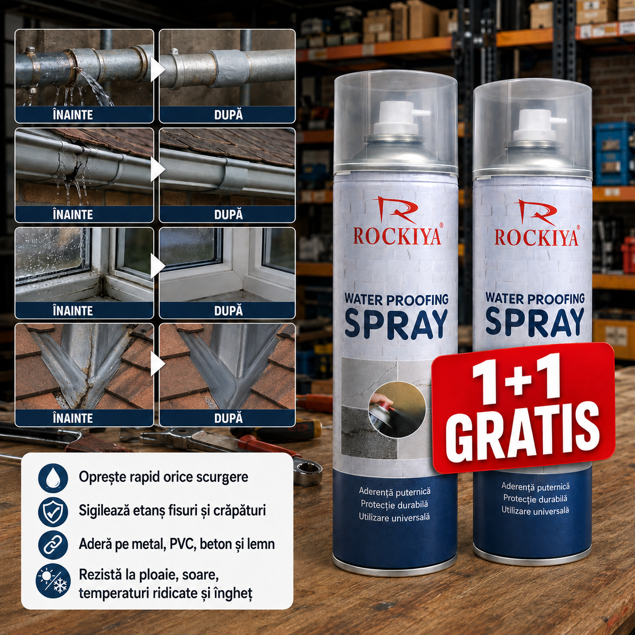 Spray pentru etanșare - 1+1 GRATIS