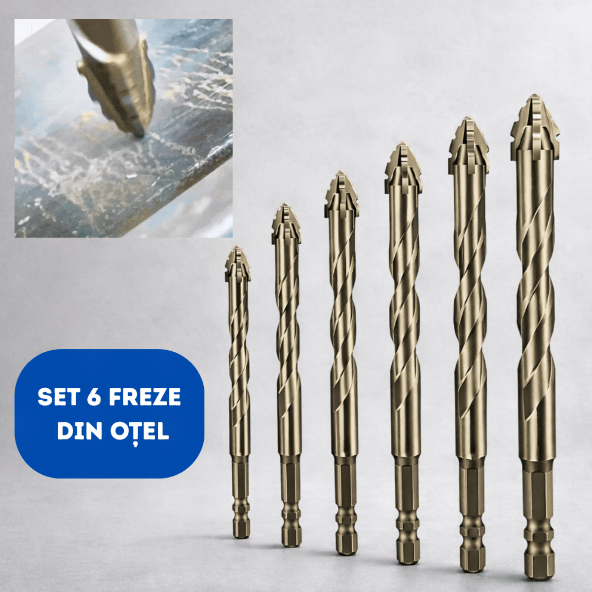 Set 6 Freze Universale din Oțel!